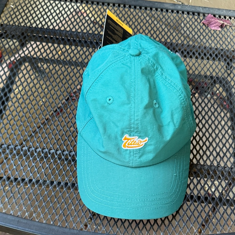 Patagonia Teal Cap with Yellow Logo